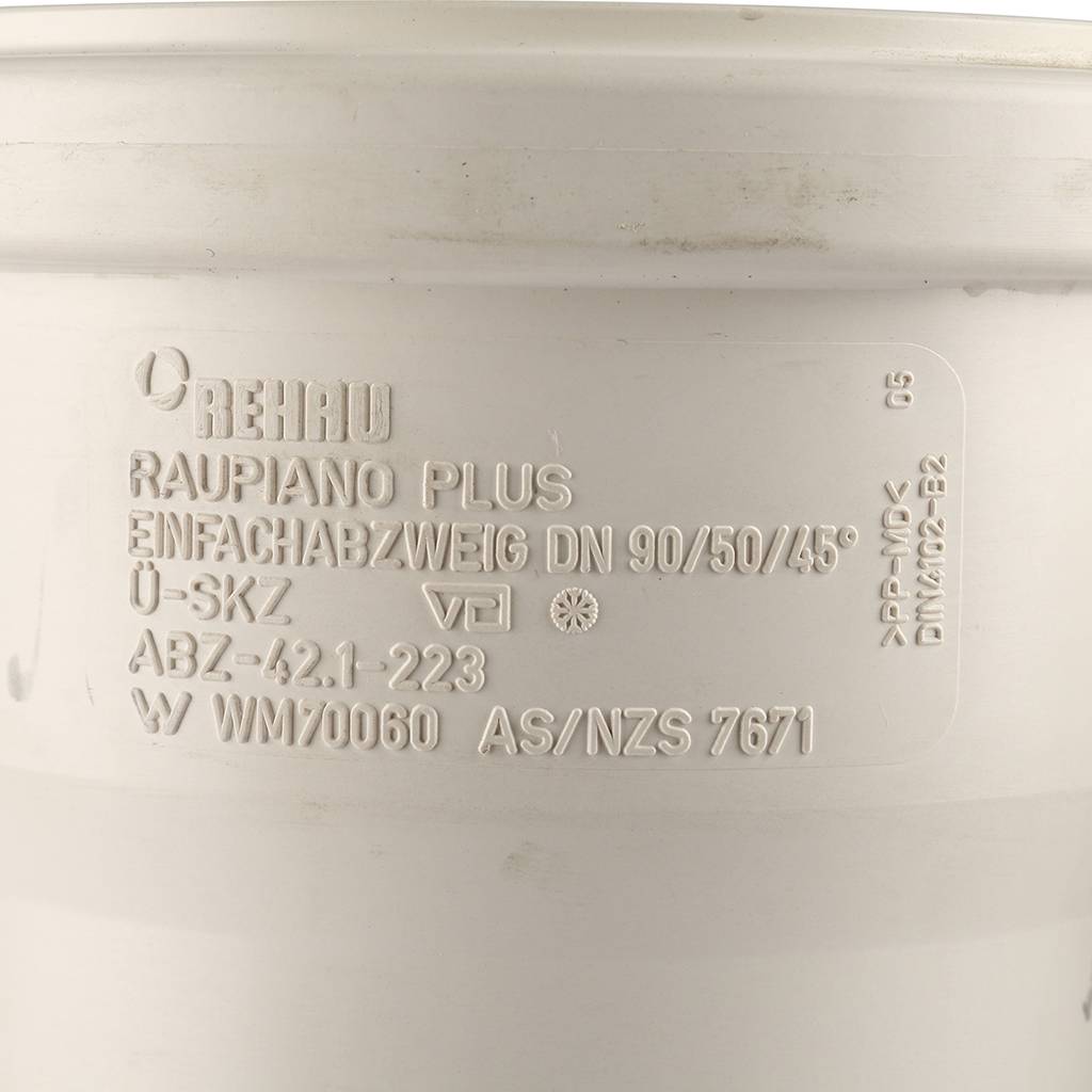 Тройник РЕХАУ RAUPIANO PLUS 90/50/45°, 11232741001