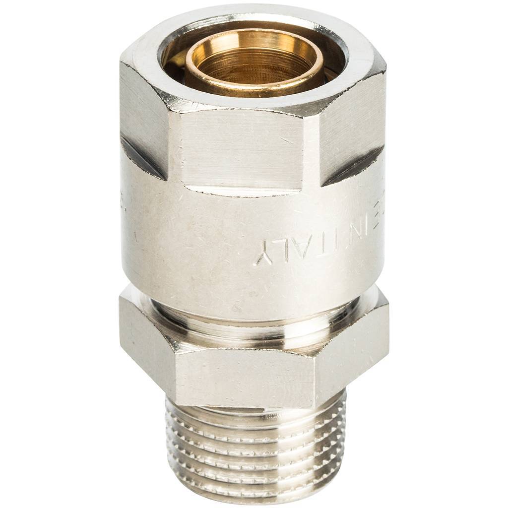 Муфта с нар.резьбой Prandelli Multyrama (20х2,0х1/2), 103.01.52.0