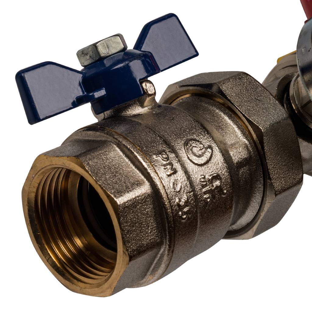 Распределительный коллектор из латуни с расходомерами STOUT 5 выходов, SMB 0473 000005