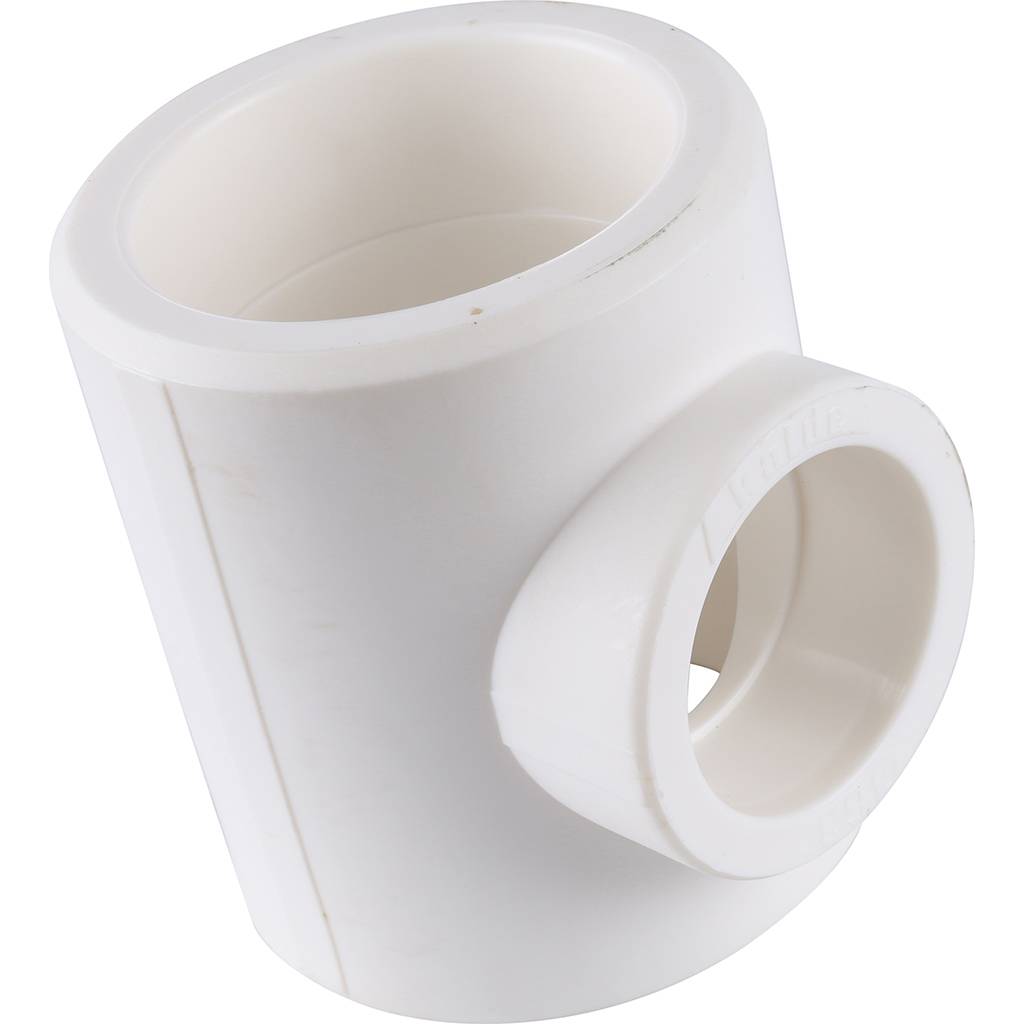 Тройник переходной Kalde 90х63х90 для полипропиленовых труб под сварку (цвет белый), 3212-tio-906390