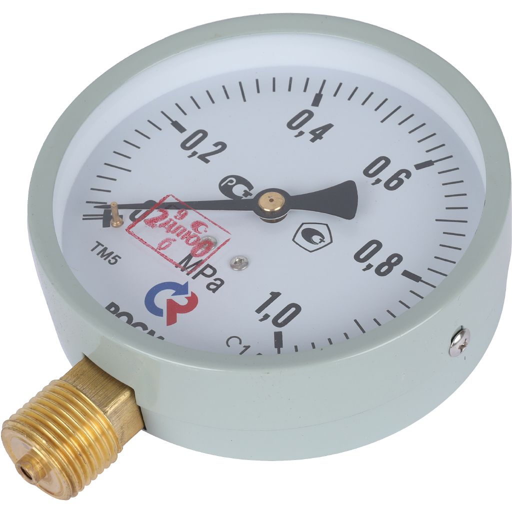 Манометр стандартный РОСМА 100 мм 150 градусов 1/2 давление 1 MРа ТМ-510P