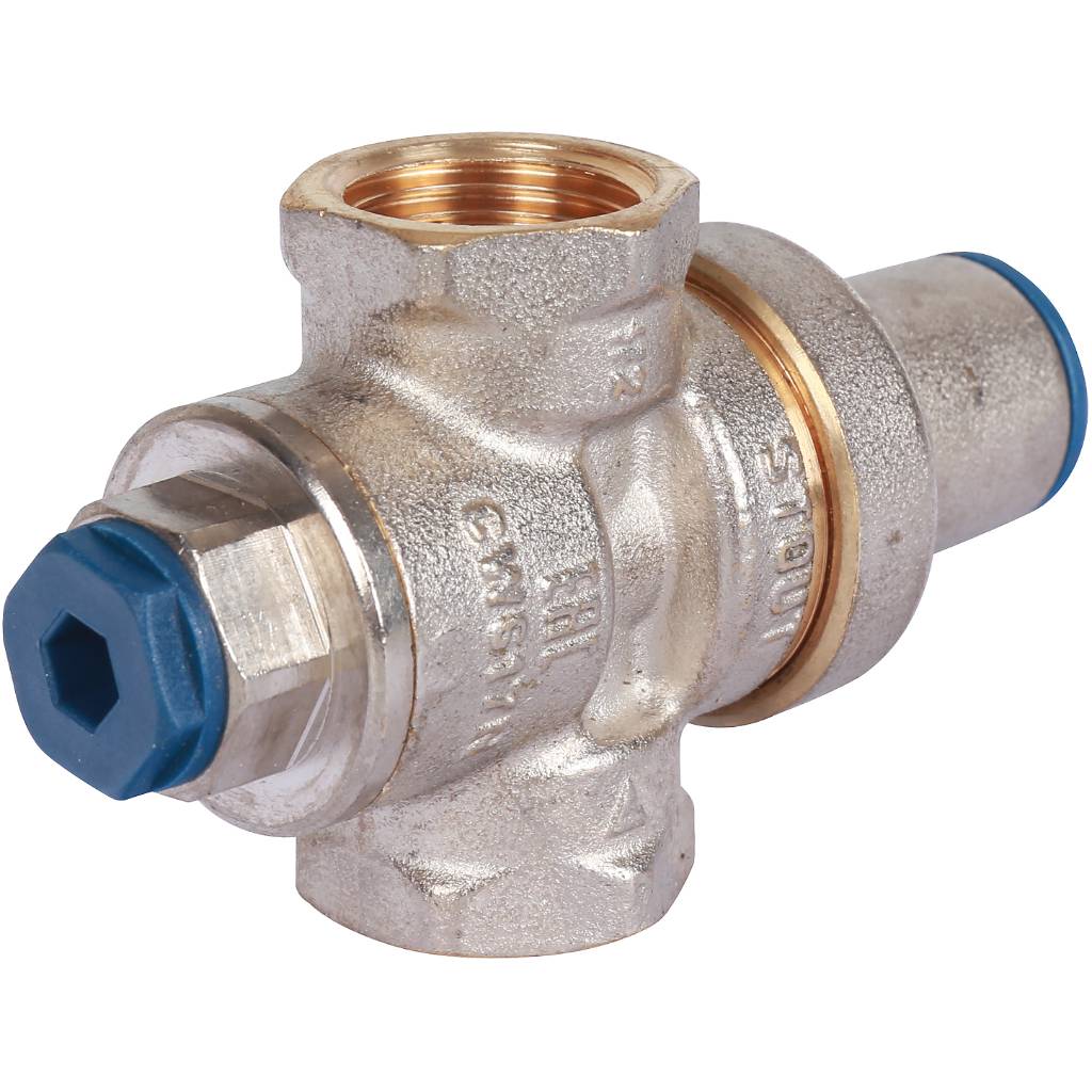 STOUT  Редуктор давления PN16 вн/вн 1/2  с выходом под манометр, SVS-1010-000015