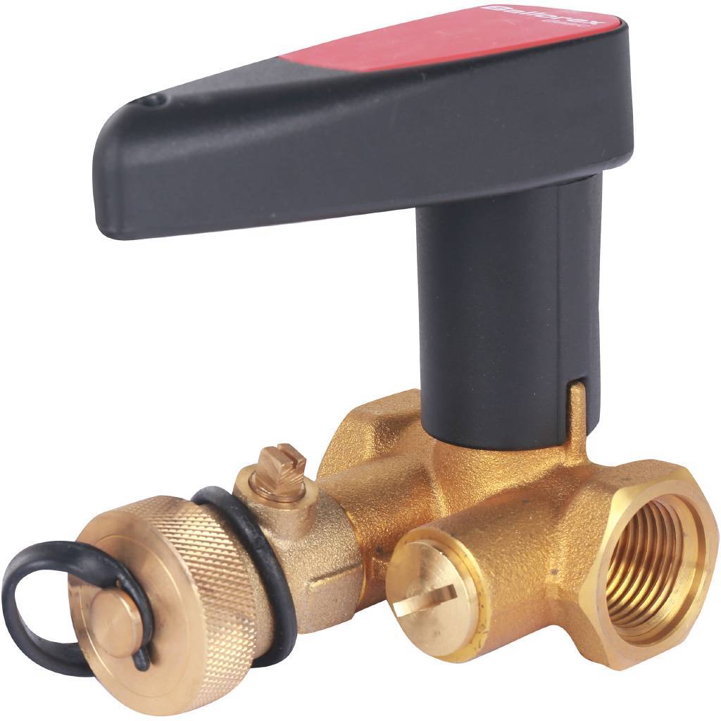 Клапан ручной запорный БРОЕН Basic DN 015 PN 25 с дренажем, 594761