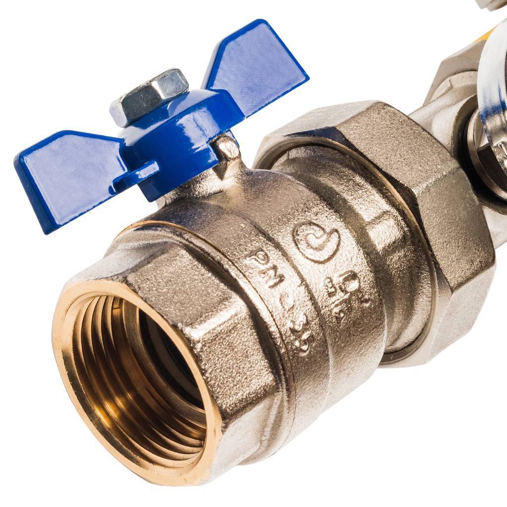 Распределительный коллектор из латуни без расходомеров STOUT 9 выходов, SMB 0468 000009