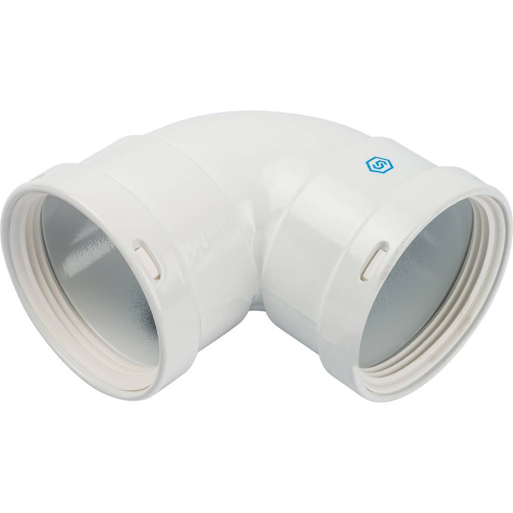 Элемент дымохода STOUT отвод 90° м/м DN80, SCA-0080-020090