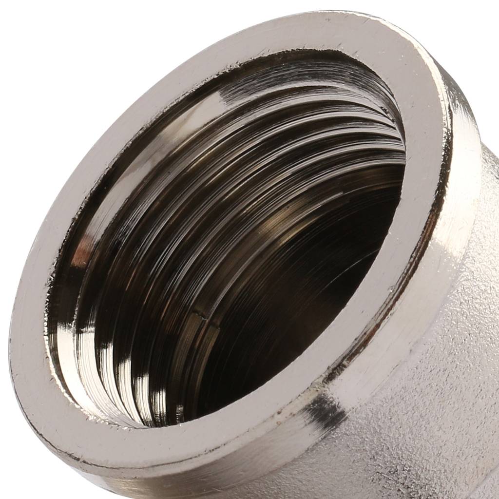 Угольник TIEMME ВВ никелированный 1х1 для стальных труб резьбовой, 1500144