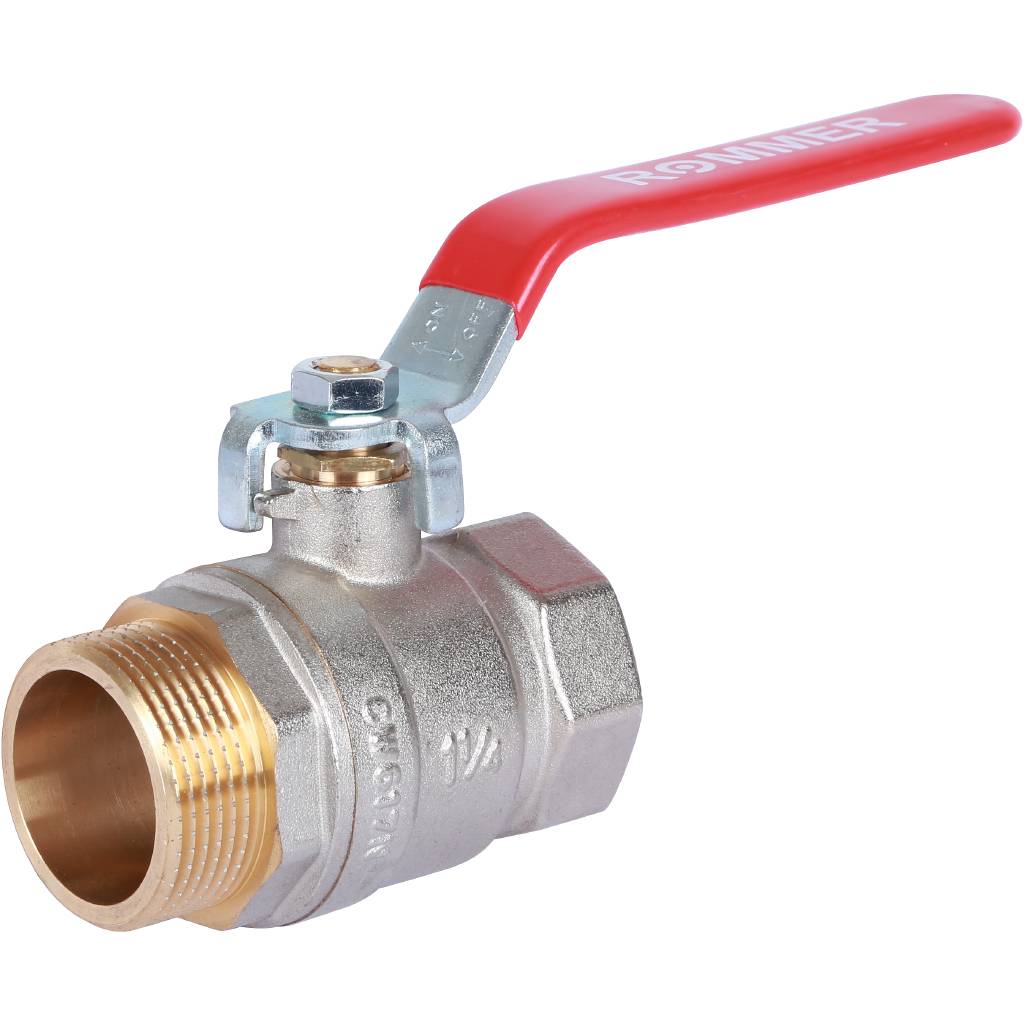 Кран шаровой ROMMER 1 1/4 ВН/НР, ручка рычаг, RBV-0002-0210332
