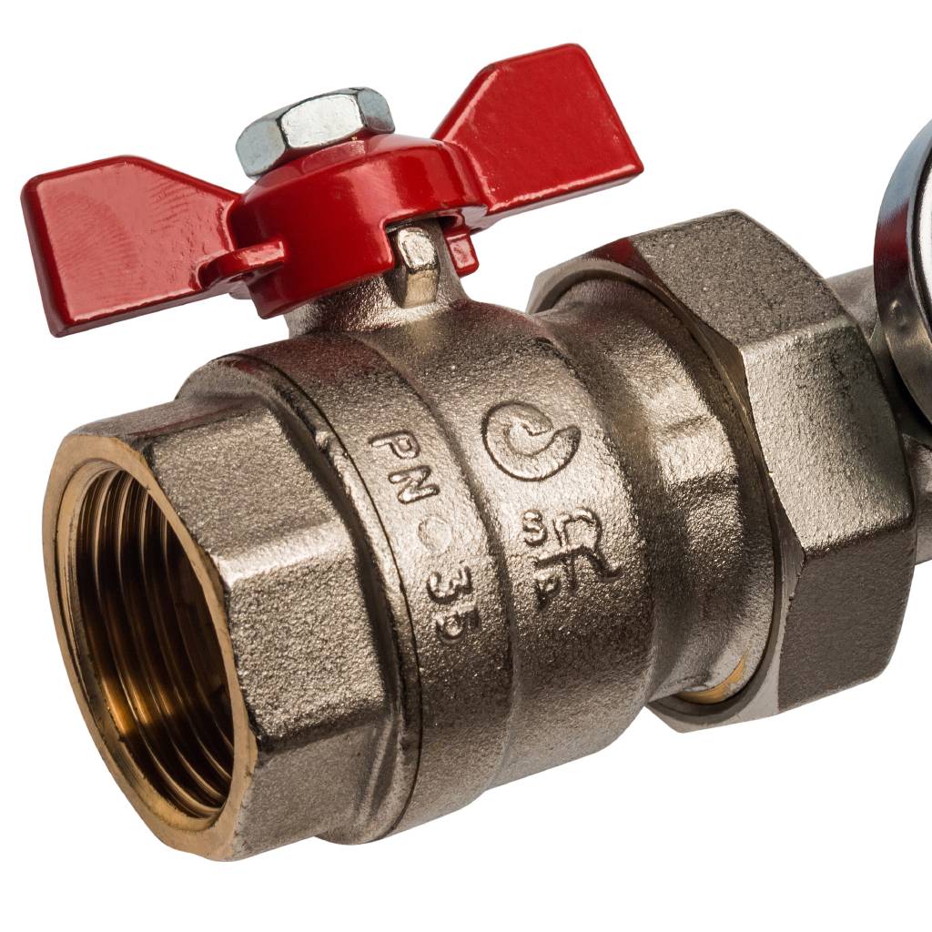 Распределительный коллектор из латуни с расходомерами STOUT 7 выходов