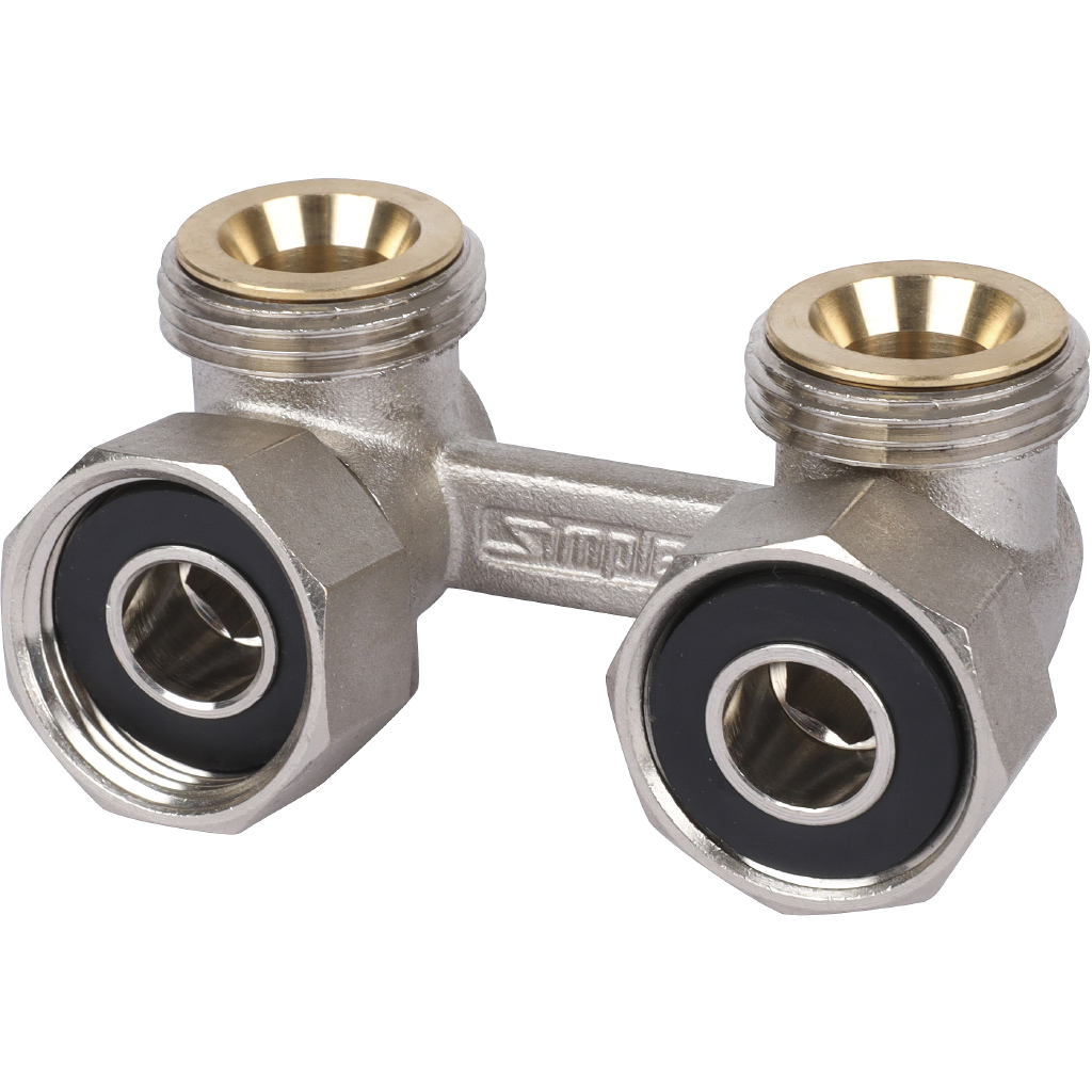 Узел нижнего подключения для радиаторов Meibes Standart line Тип E2/50 угловой, 3/4 НPx3/4 HP, F10017