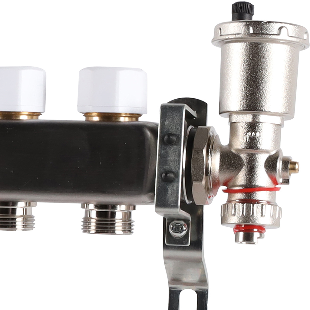 Коллектор из нержавеющей стали в сборе с расходомерами ROMMER 10 выходов, RMS-1210-000010