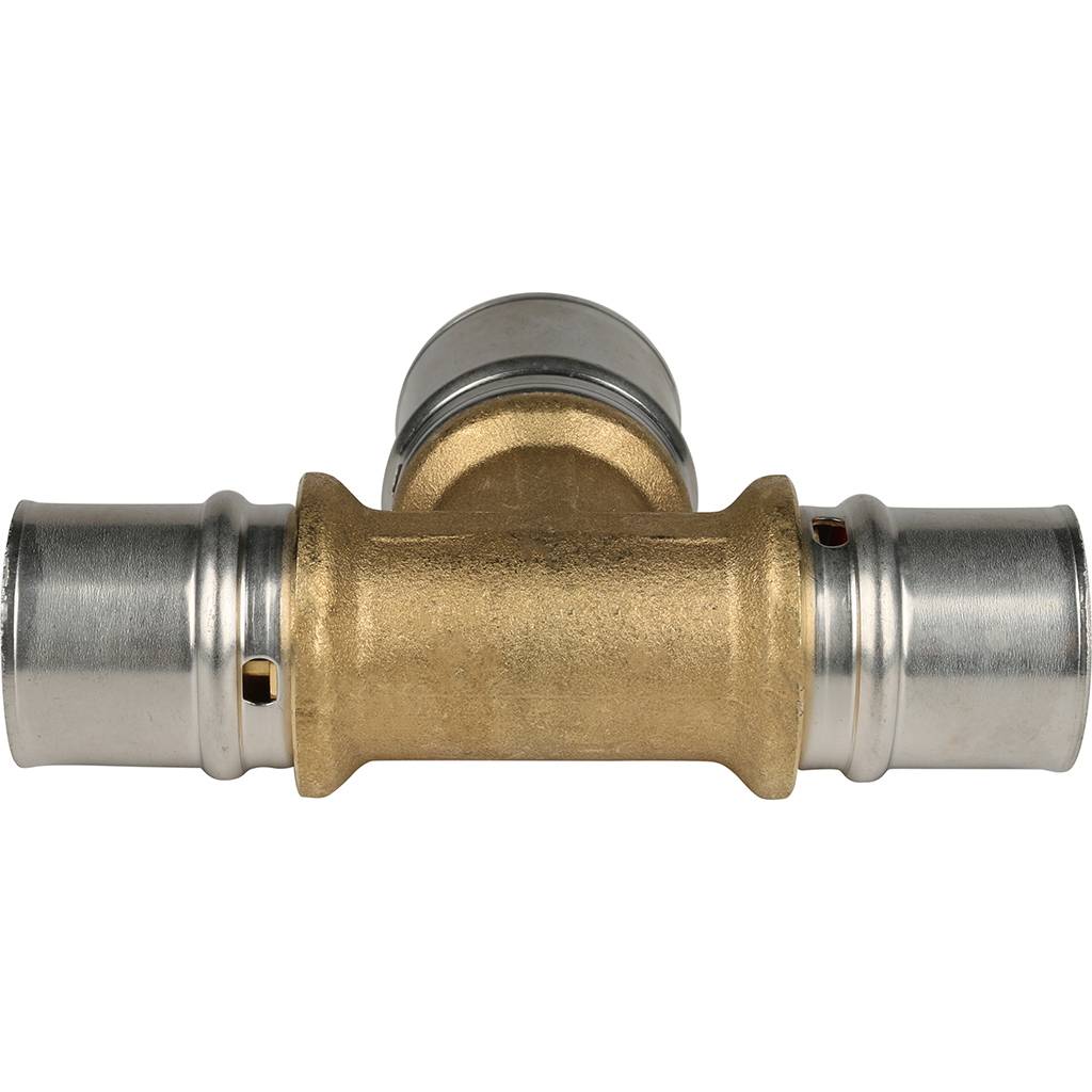 Тройник переходной STOUT 26х32х26 для металлопластиковых труб прессовой, SFP-0005-263226