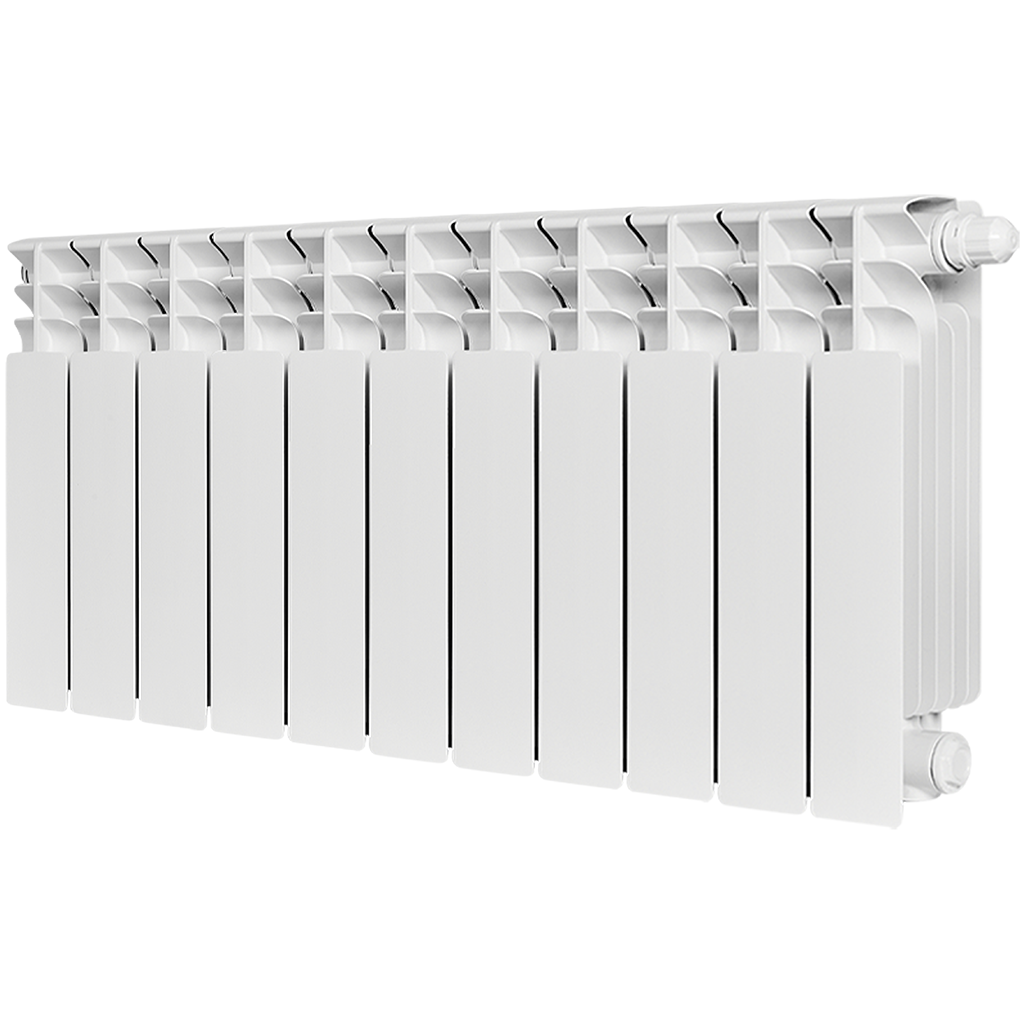 Радиатор биметаллический STOUT TITAN VENTIL 350 11 секций нижнее правое подключение