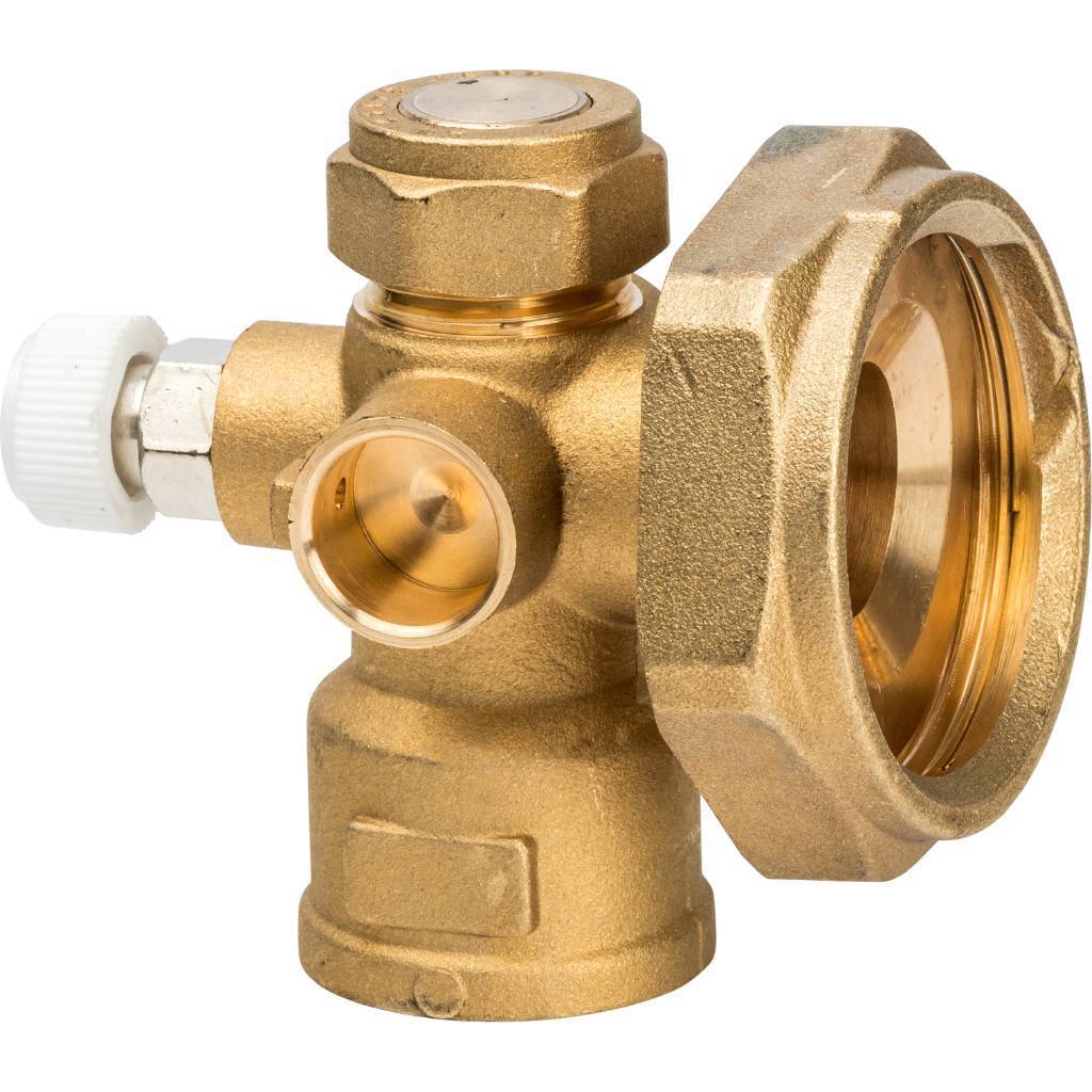 Насосно-смесительный узел STOUT с термостатическим клапаном и байпасом, без насоса, *SDG-0020-002000