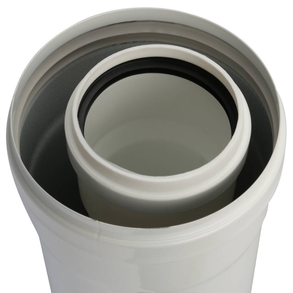 *SCA-8610-000500 STOUT Элемент дымохода конденсац. труба  500 мм DN60/100 м/п PP-FE, SCA-8610-000500