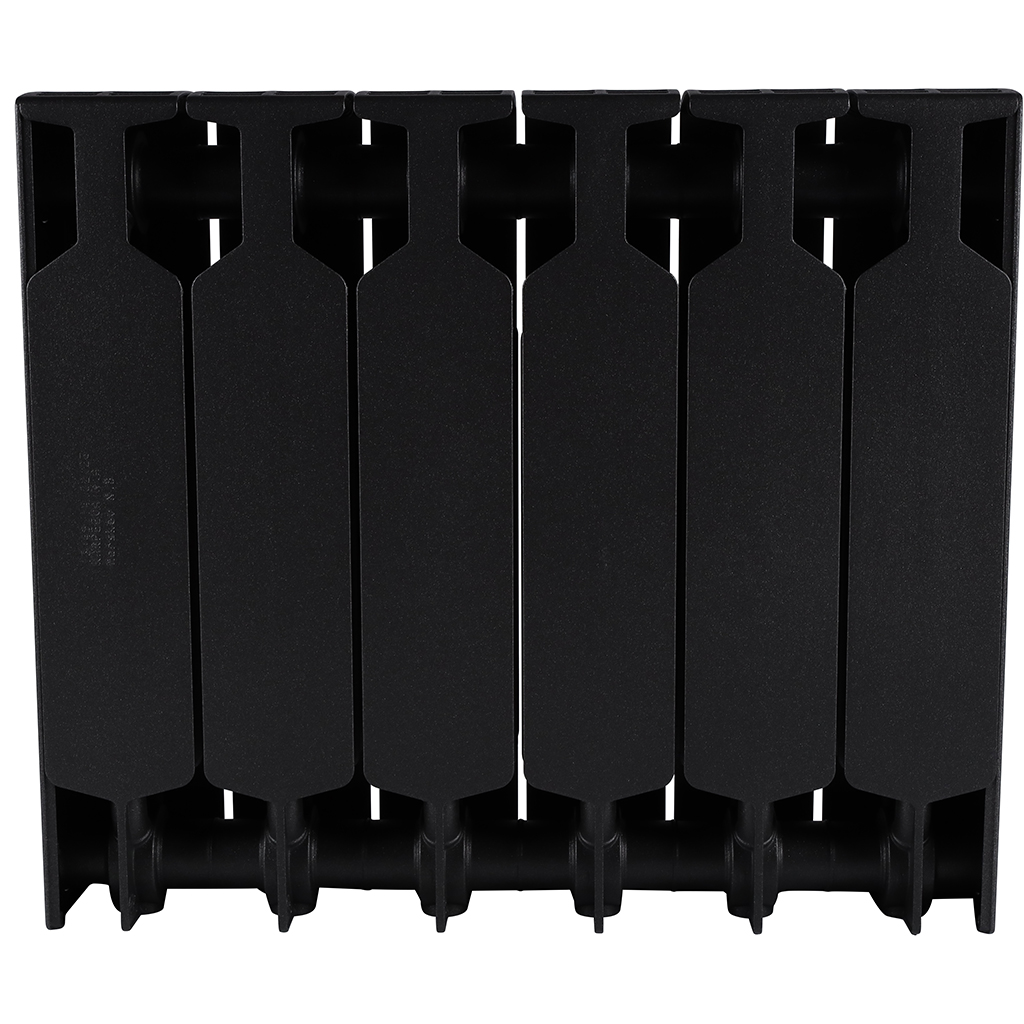 Радиатор биметаллический RIFAR SUPREMO VENTIL 350 SVR 6 секций нижнее правое подключение (Цвет АНТРАЦИТ), 4RS35.VR-6-AN