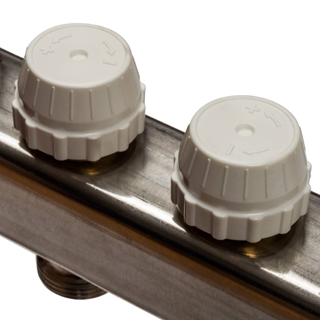 Коллектор из нержавеющей стали в сборе без расходомеров STOUT 8 выходов, SMS 0912 000008