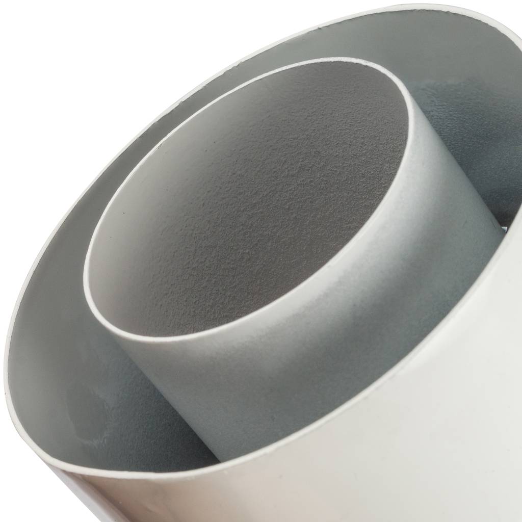 *SCA-6010-230100 STOUT Элемент дымохода DN60/100 адаптер для котла вертикальный коаксиальный (совместимый с Vaillant, Protherm NEW)(с логотипом)