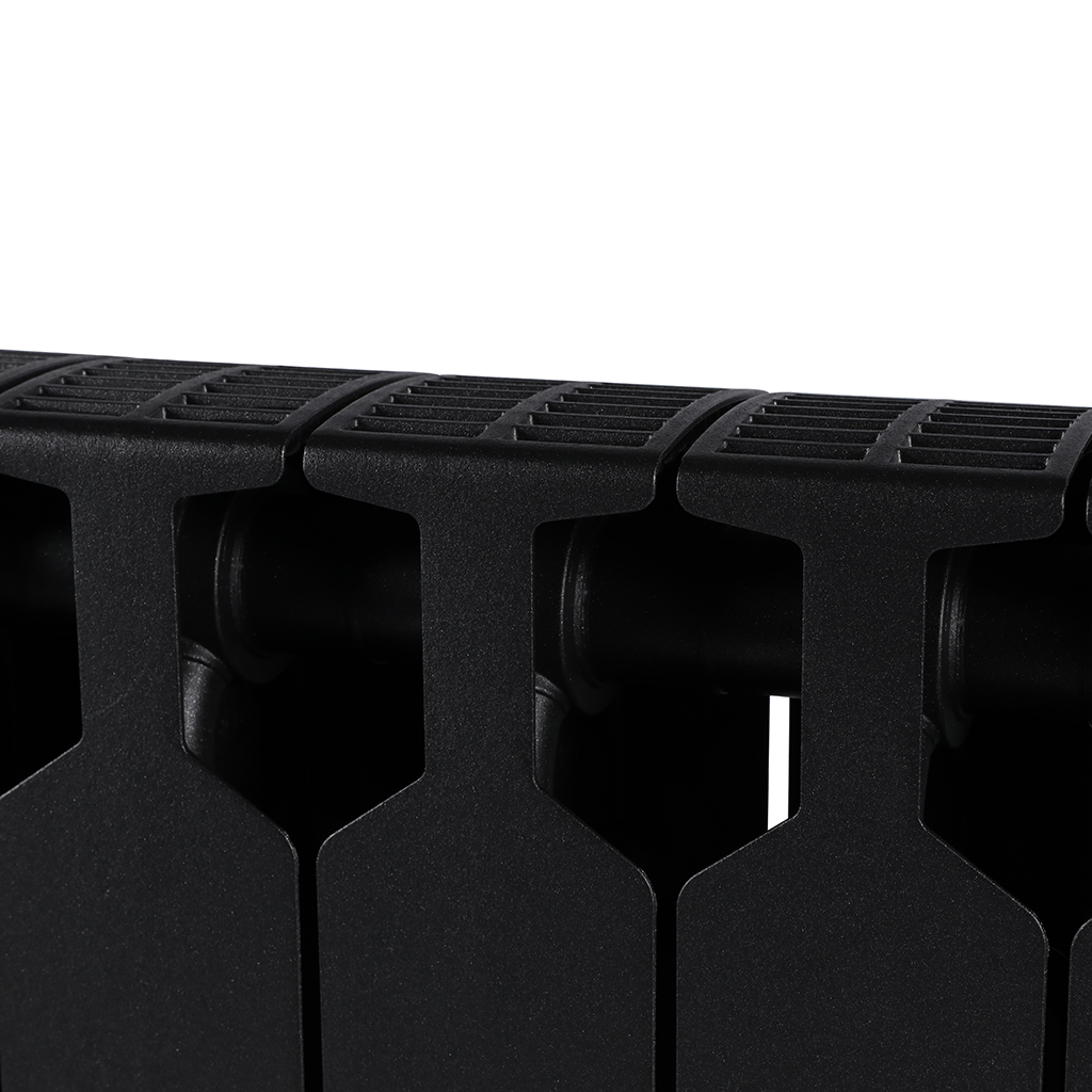 Радиатор биметаллический RIFAR SUPReMO 350 8 секций боковое подключение (цвет: Антрацит), 4RS35-8-AN