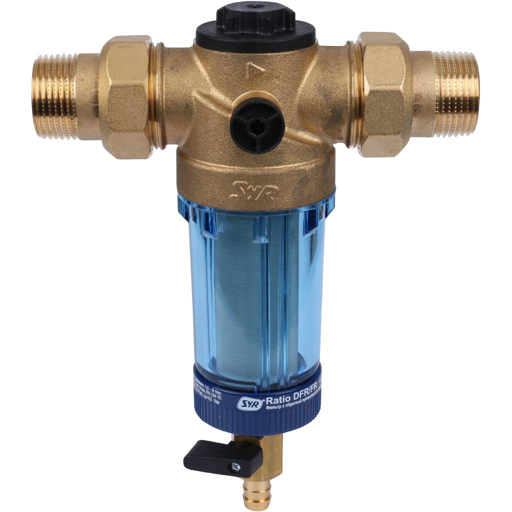 Фильтр с обратной промывкой SYR Ratio FR DN 25 для холодной воды, 5315.25.001