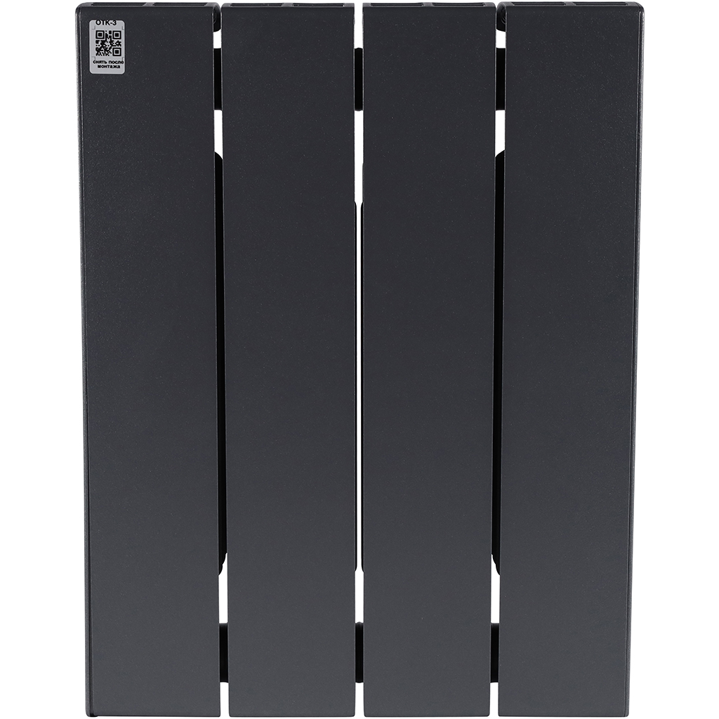 Радиатор биметаллический RIFAR SUPReMO 350 4 секций боковое подключение (Цвет ТИТАН), 4RS35-4-TI