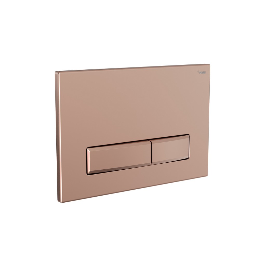 Панель смыва РЕХАУ NOVA LONG 001 с прямоугольными клавишами, пластик, розовое золото, матовый, 19102381001