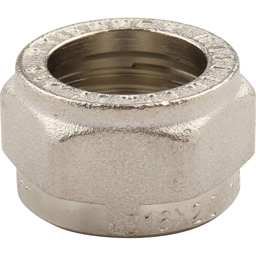 Угольник TIEMME с внутренней резьбой с креплением (16х2.0х1/2) для металлопластиковых труб винтовой, 1600003