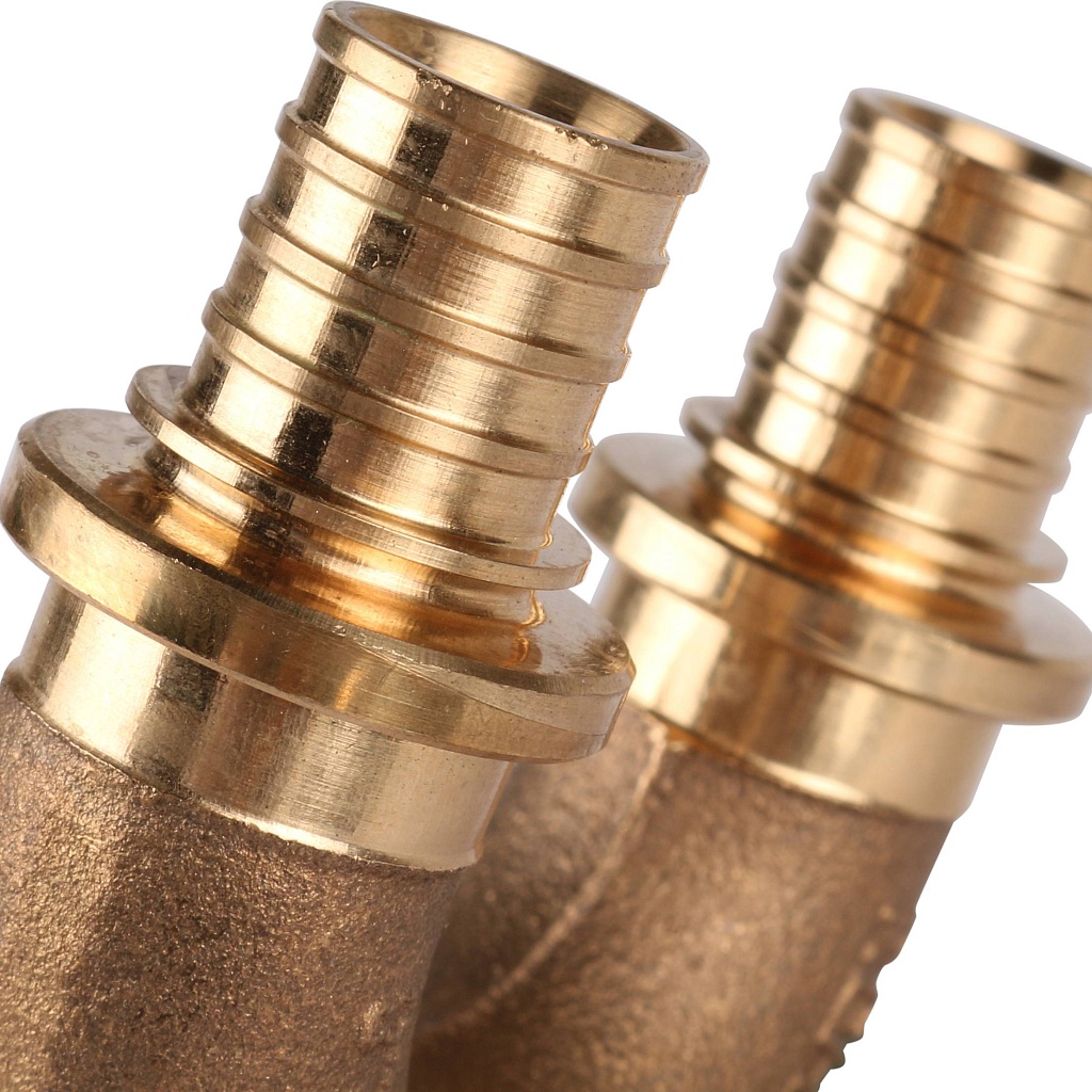 Проточный настенный угольник РЕХАУ RAUTITAN 20/20-Rp 1/2 длинный RX+ для труб из сшитого полиэтилена, 14562711001