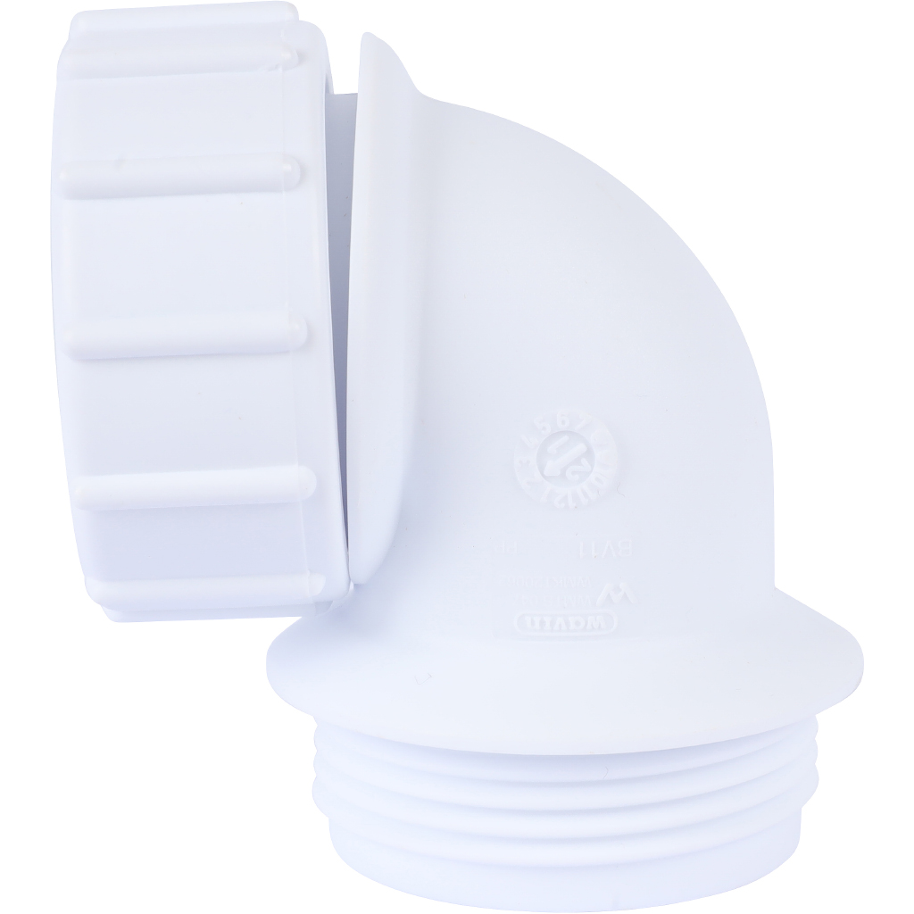 Концевой адаптер угловой Wavin ПП HepvO 32х87,5