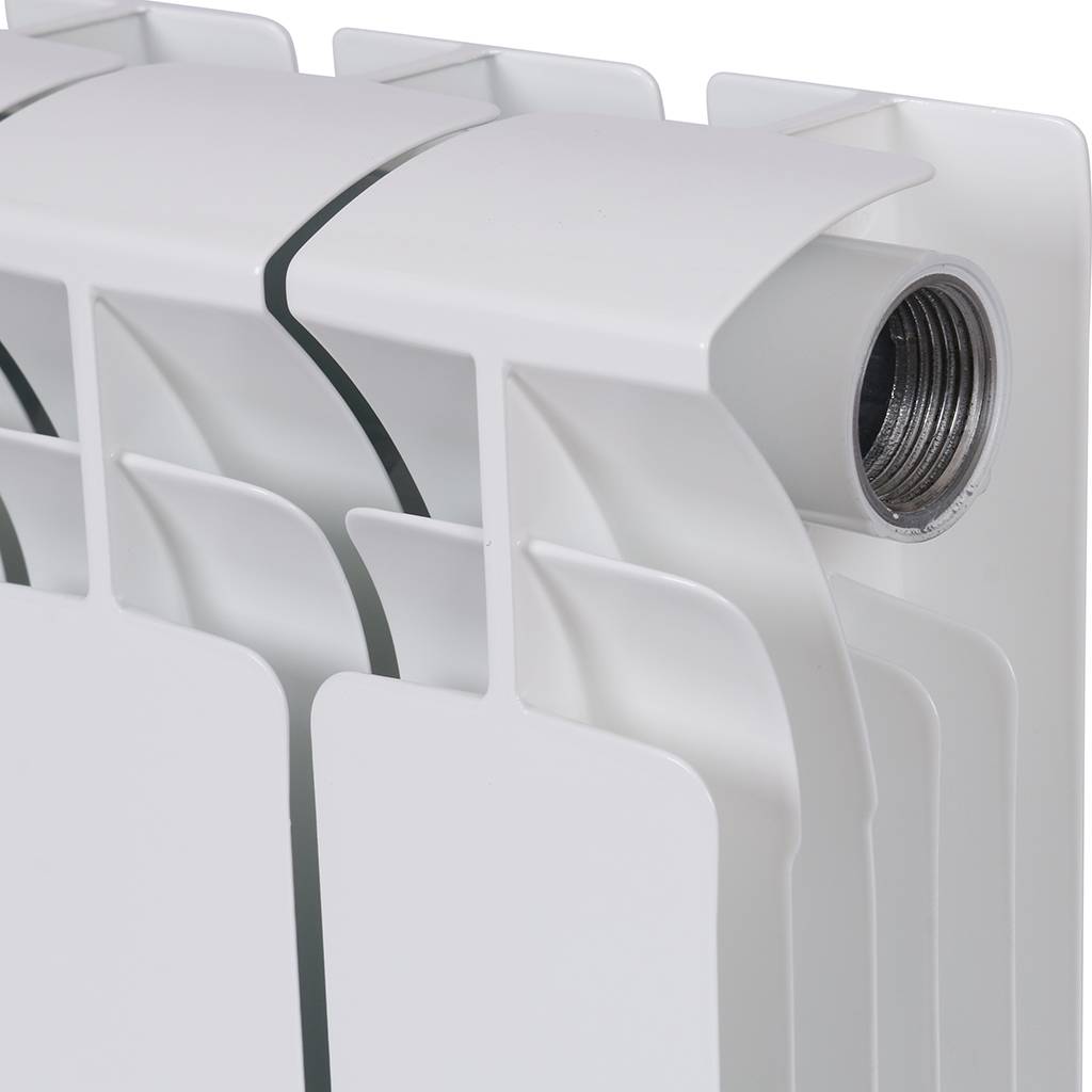 Радиатор биметаллический RIFAR BASE 200 10 секций боковое подключение (белый RAL 9016), 1RB20-10