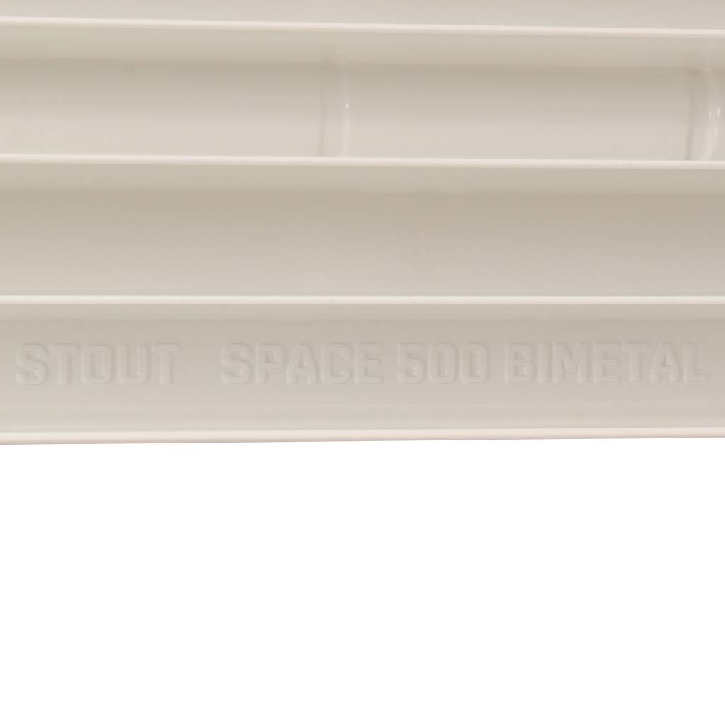 Радиатор биметаллический STOUT Space 500 5 секций боковое подключение RAL9016, SRB-0310-050005