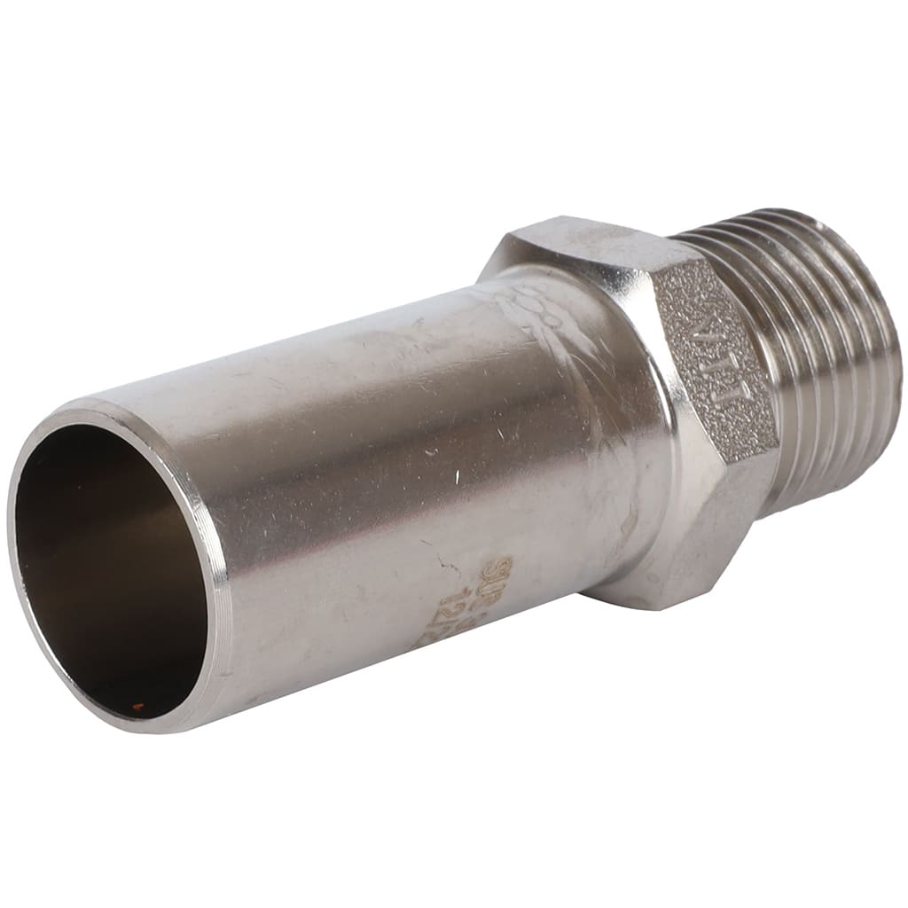 Вставка переходная НПр-НР ROMMER 22х1/2 из нержавеющей стали прессовой, RSS-0024-002212