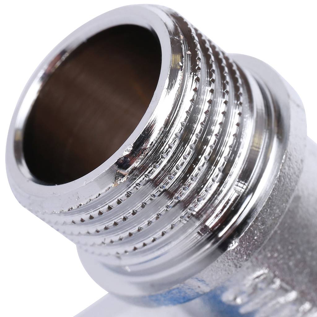 Кран шаровой проходной STOUT 1/2 х 3/4 х 1/2 для стиральных и посудомоечных машин, SVB-0124-123412