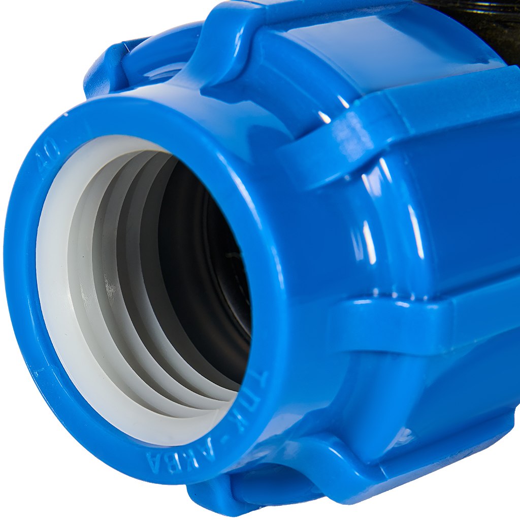 Отвод ПНД Политэк с наружной резьбой 40х1 1/4 ТПК-АКВА, 50014114