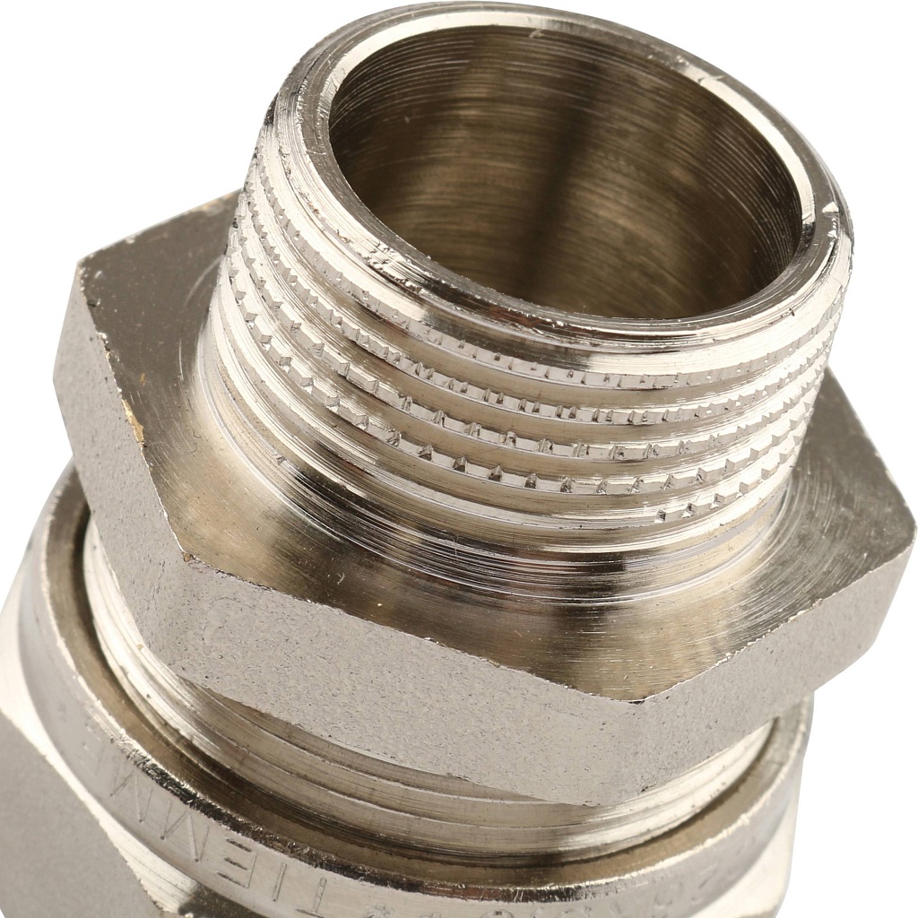 Муфта TIEMME с наружной резьбой (26х3.0х3/4) для металлопластиковых труб винтовой, 1600010