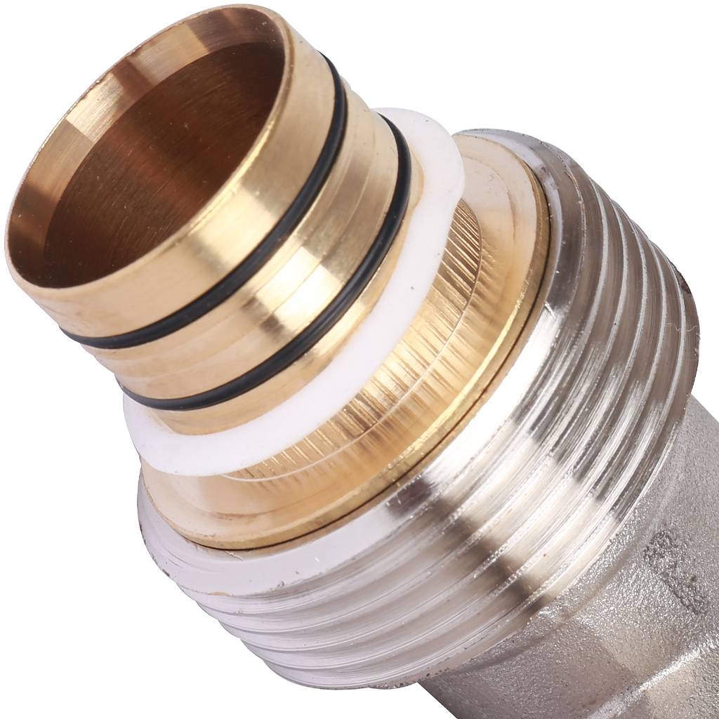 Угольник 90 Prandelli Multyrama (32х3,0) для металлопластиковых труб винтовой, 103.06.03.2