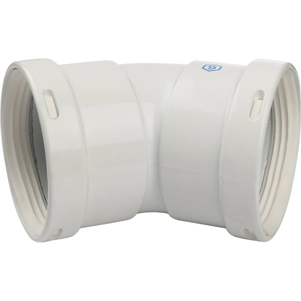 Элемент дымохода STOUT отвод 45° м/м DN80, SCA-0080-020045