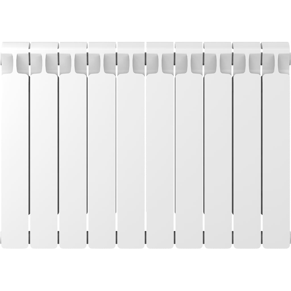Радиатор биметаллический RIFAR MONOLIT 500 10 секций боковое подключение (белый RAL 9016), 3RM50-10