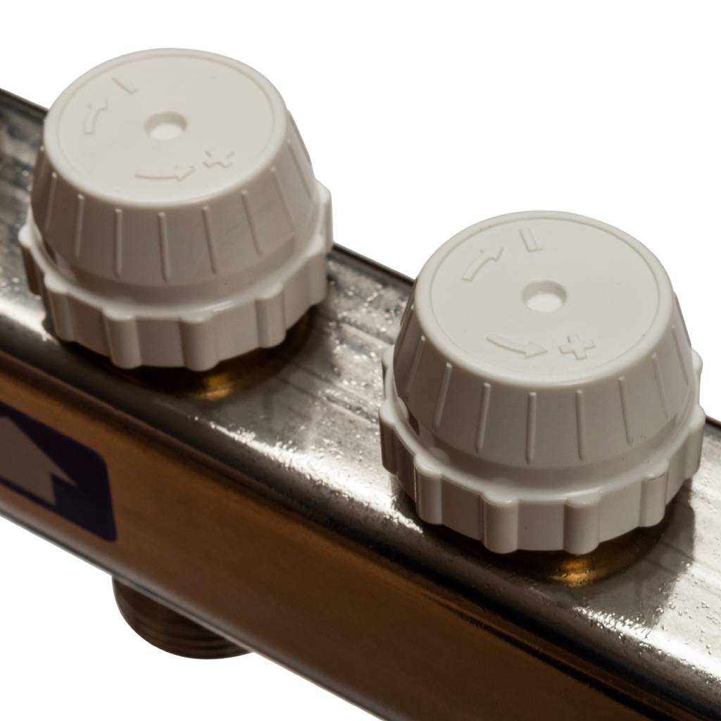 Коллектор из нержавеющей стали в сборе без расходомеров STOUT 5 выходов, SMS 0912 000005