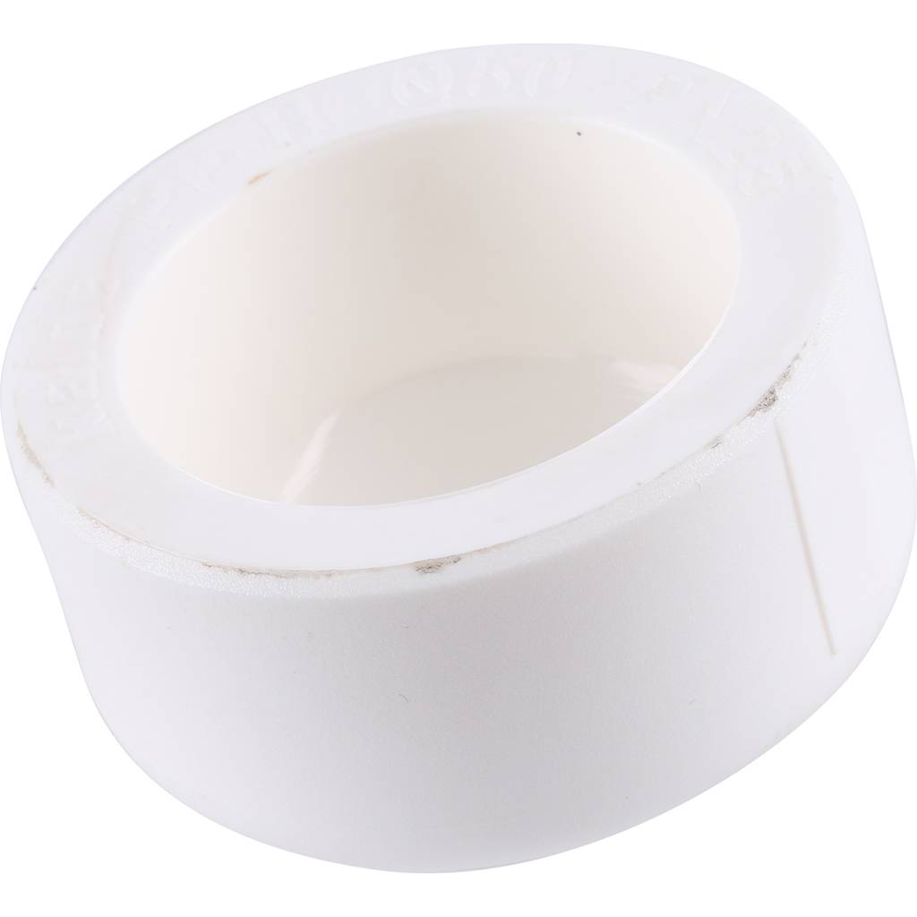 Заглушка Kalde d=50 для полипропиленовых труб под сварку (цвет белый), 3292-ste-500000