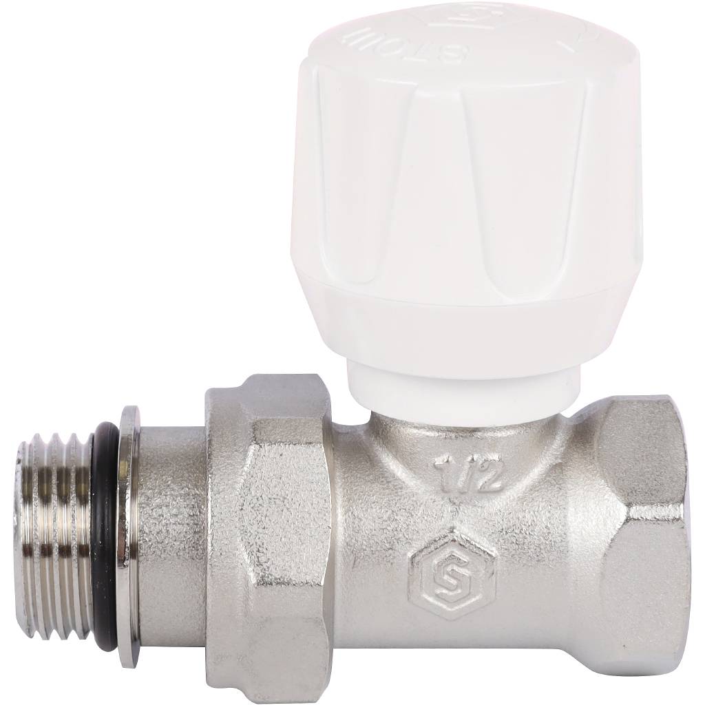 Клапан ручной терморегулирующий прямой STOUT SVR 1/2 (с дополнительным уплотнением), SVR-2122-100015