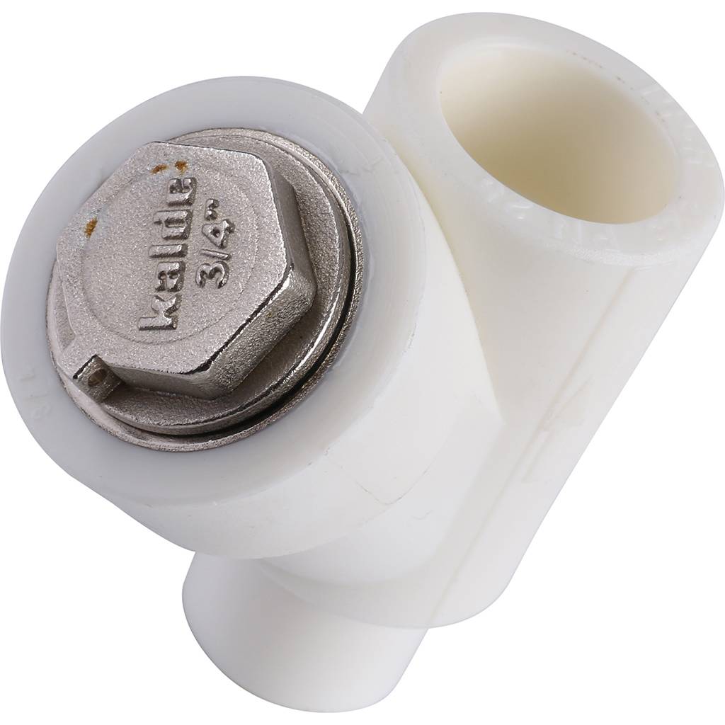 Герметичный фильтр Kalde 25 (ВН-НР) (соединение муфта-муфта) для полипропиленовых труб под сварку (цвет белый), 3222-fls-250000