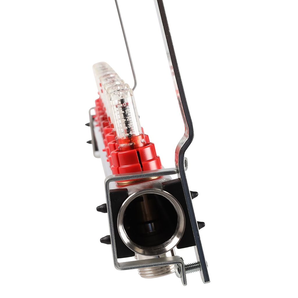 Коллектор из нержавеющей стали с расходомерами ROMMER 10 выходов