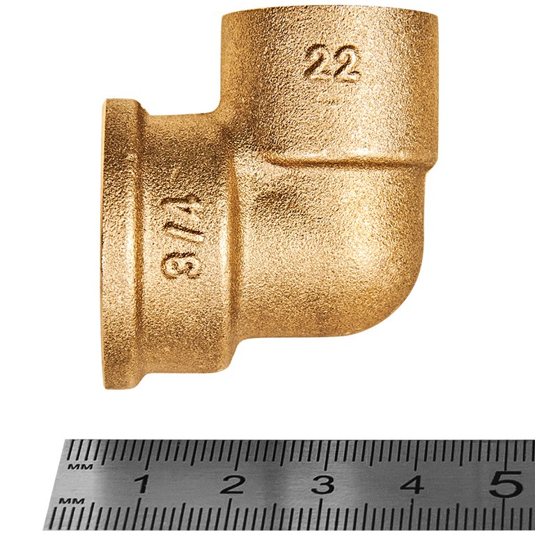 Угловой переход JINTIAN ВП-ВР 22x3/4 из латуни под пайку, JT-140902234