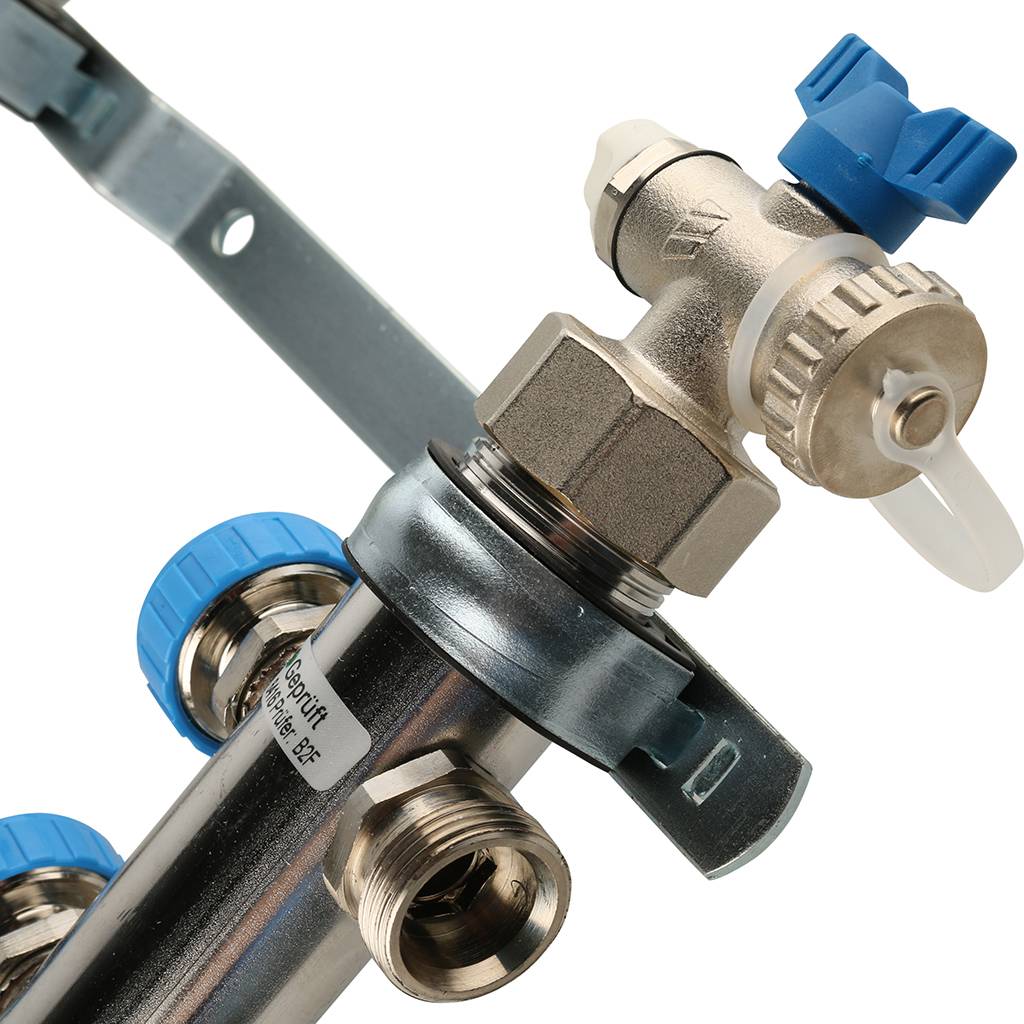 Распределительный коллектор РЕХАУ RAUTHERM S HKV-D на 10 контуров нерж .сталь (без шаровых кранов), 12081011002