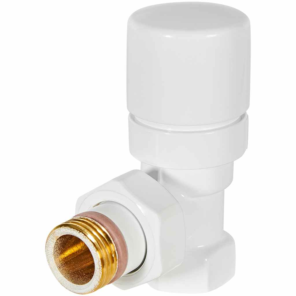 Клапан термостатический STOUT Design белый, угловой 1/2, SVTD-0002-000015W