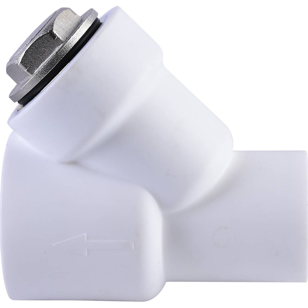 Фильтр Политэк d=40 для полипропиленовых труб под сварку (ВН-НР) (цвет белый), 9100314001