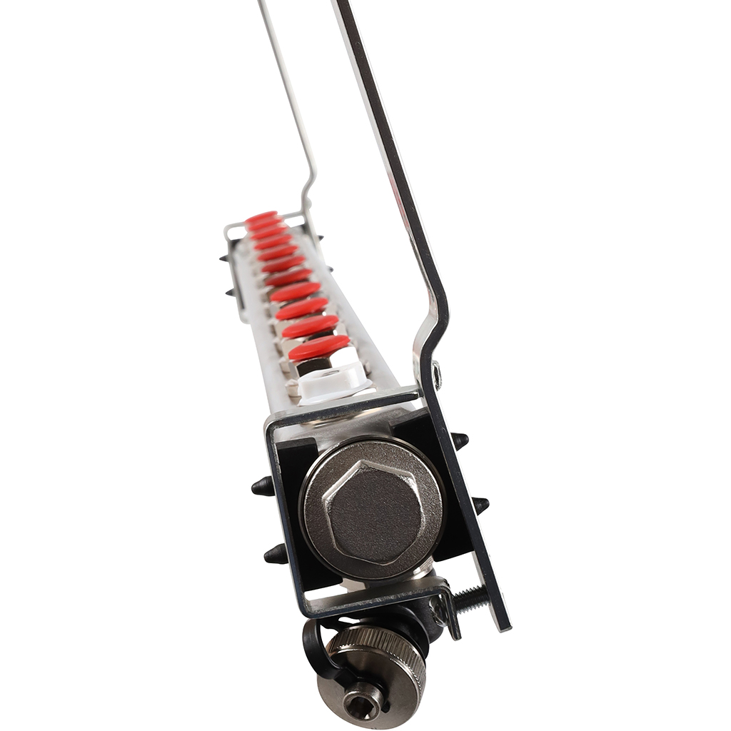 Коллектор из нержавеющей стали без расходомеров ROMMER, с клапаном вып. воздуха и сливом 11 выходов, RMS-3201-000011