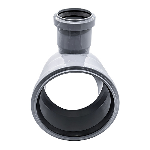 Отвод фронтальный с выходом вверх ВК ПП 110/50х45, серый,РТП