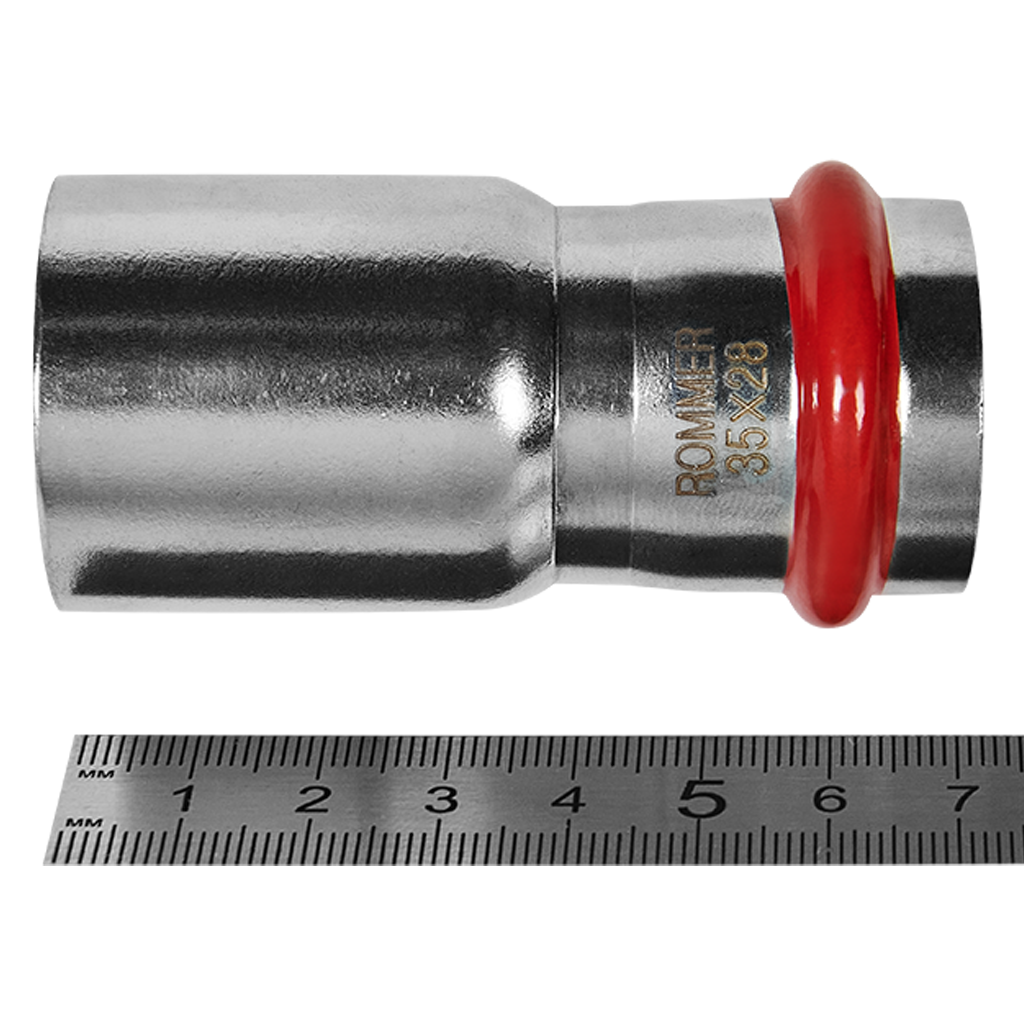 RSS-0020-003528 ROMMER Муфта переходная НПр-ВПр, 35х28, из нержавеющей стали прессовой