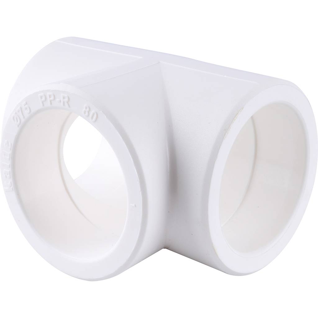 Тройник Kalde d=75 для полипропиленовых труб под сварку (цвет белый), 3212-teo-750000